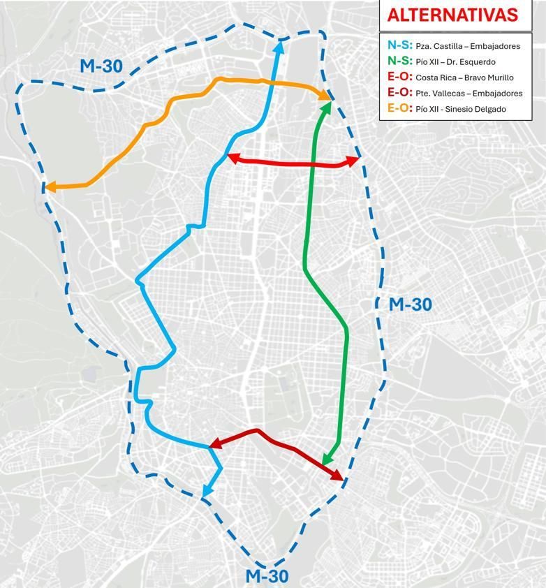 Alternativas a la M-30