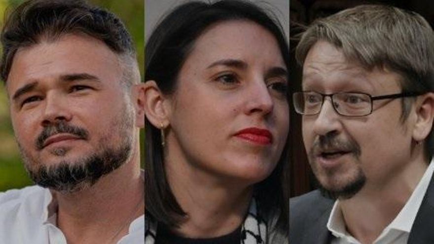 Rufián y Montero se dan cita en Barcelona mientras Podemos alienta un “tándem” de ambos para las generales