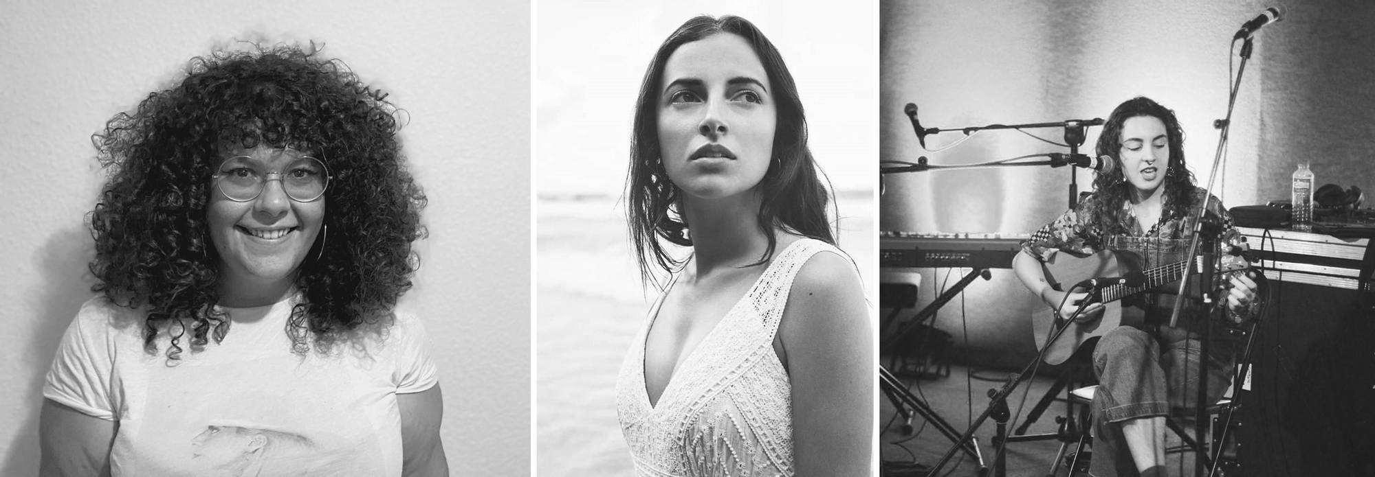 Aida González Rossi, Miriam G.A. y Esmeralda Rodríguez.