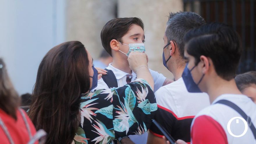 Alumnos del Colegio La Inmaculada en su vuelta al cole