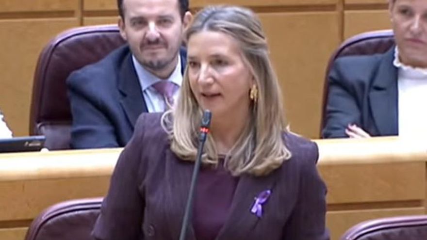 Alicia García en el Senado el 25 de noviembre de 2025