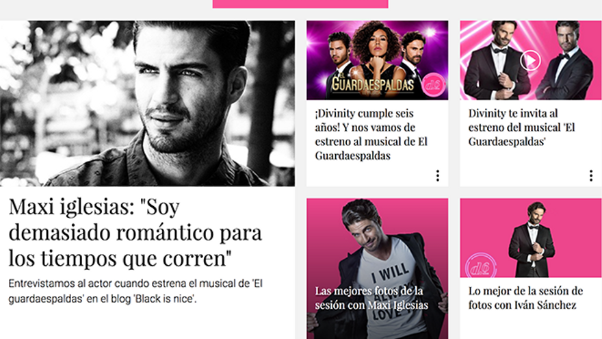 Microsite conmemorativo de Divinity