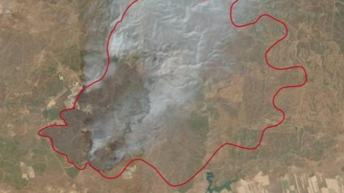 Así avanza el incendio de Niebla tras arrasar 20.000 hectáreas: las imágenes del antes y después