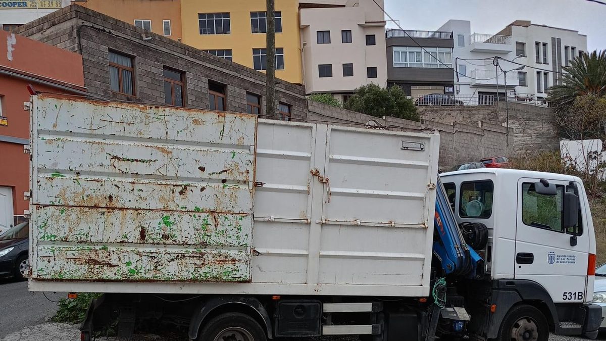 Imagen de archivo del servicio de acopio de trastos y escombros de Las Palmas de Gran Canaria,