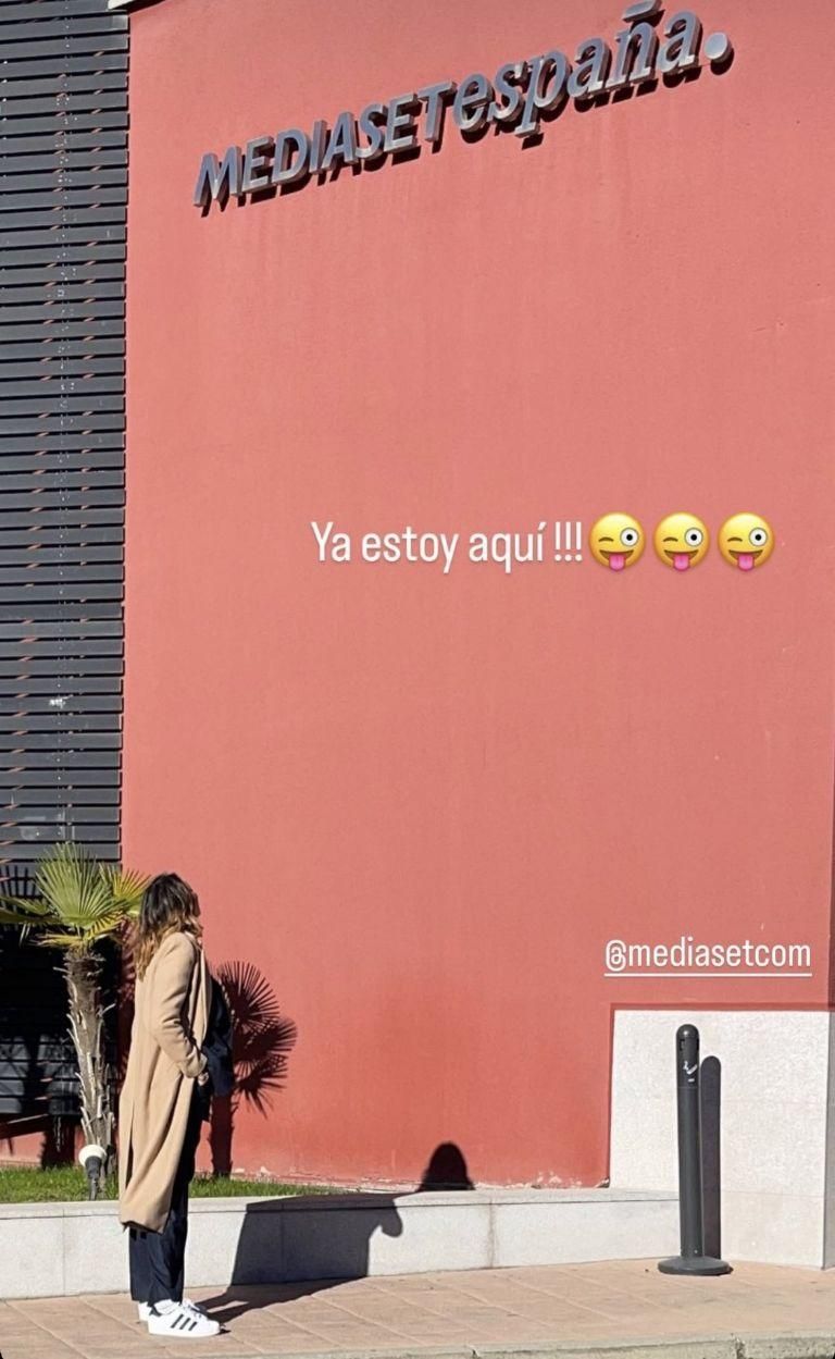 Paz Padilla en la sede de Mediaset España