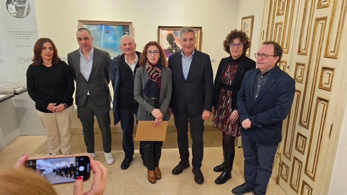 Autoridades y responsables del IEA en el Centro de Estudios de Sender.