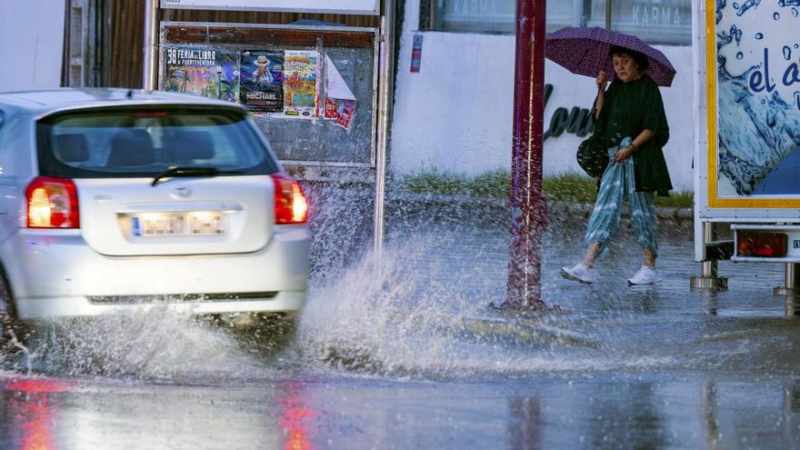 El paso de una dana deja lluvias de más de 50 litros de madrugada en La Palma y Gran Canaria