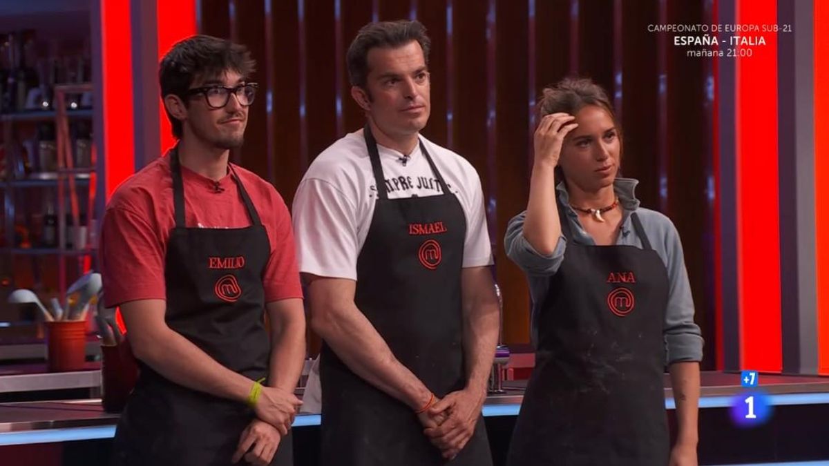 Emilio, Ismael y Ana, en 'MasterChef'