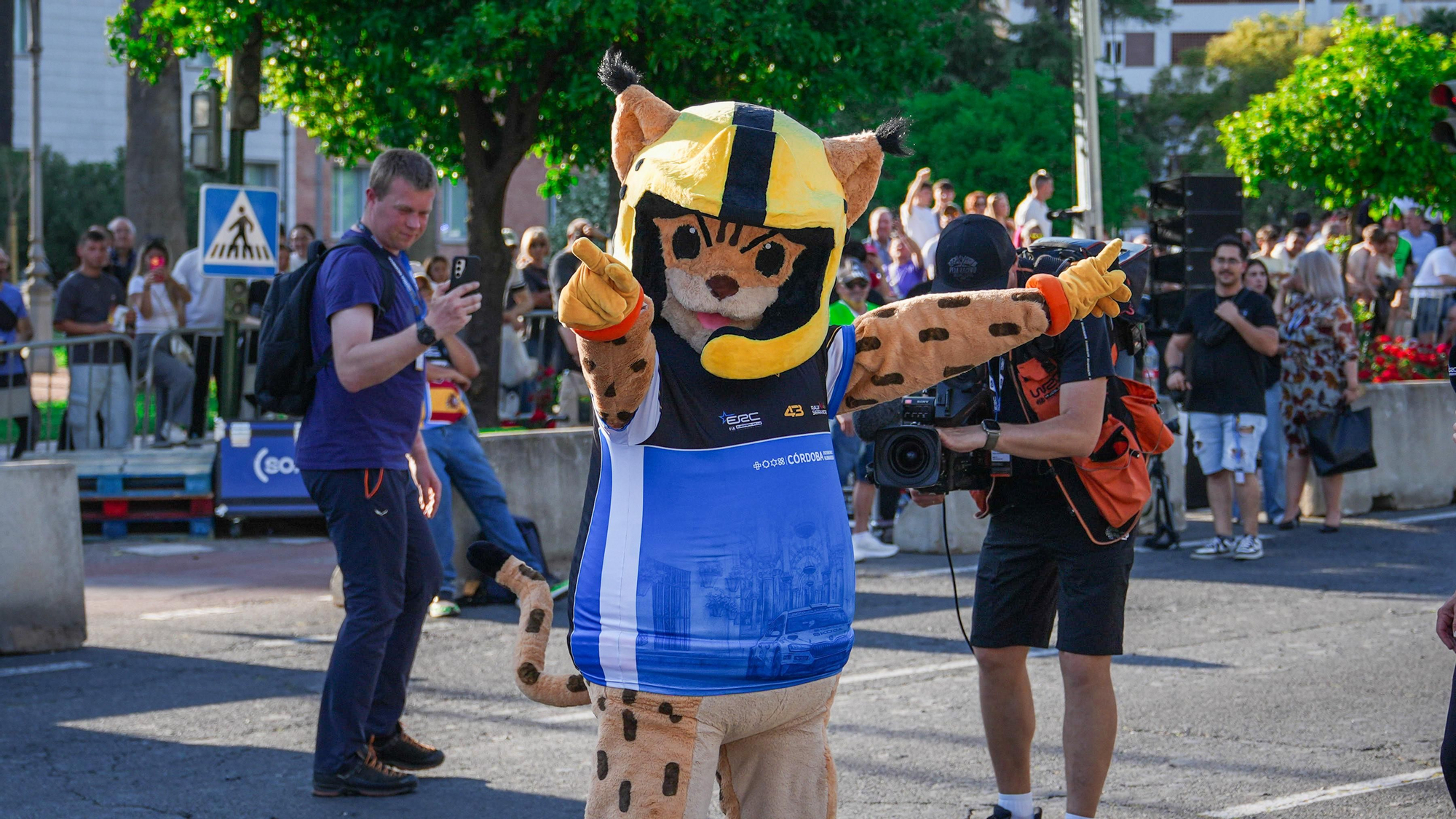 Tramo urbano del Rally Sierra Morena