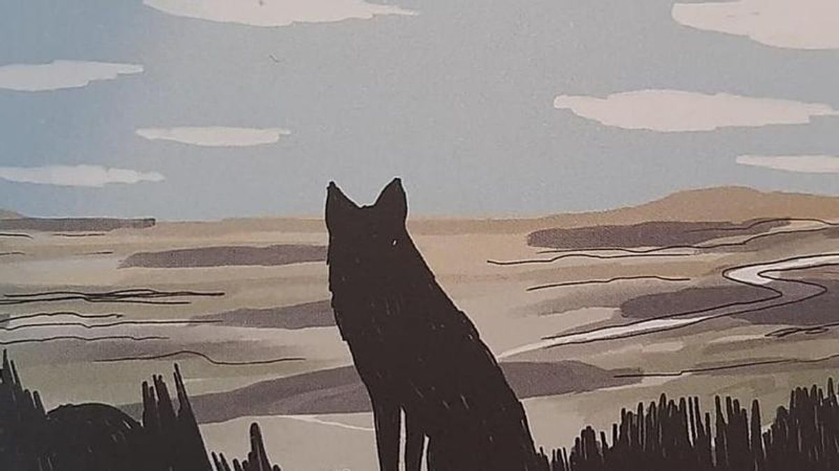 Viñeta del cómic sobre los lobos 'La espera', de Mario Trigo