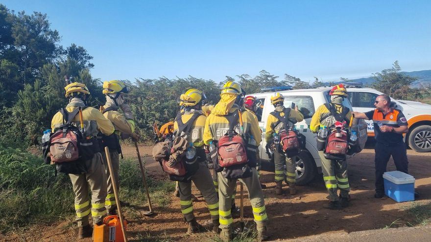 VÍDEO | Así se ve el incendio declarado este miércoles en El Rosario, Tenerife