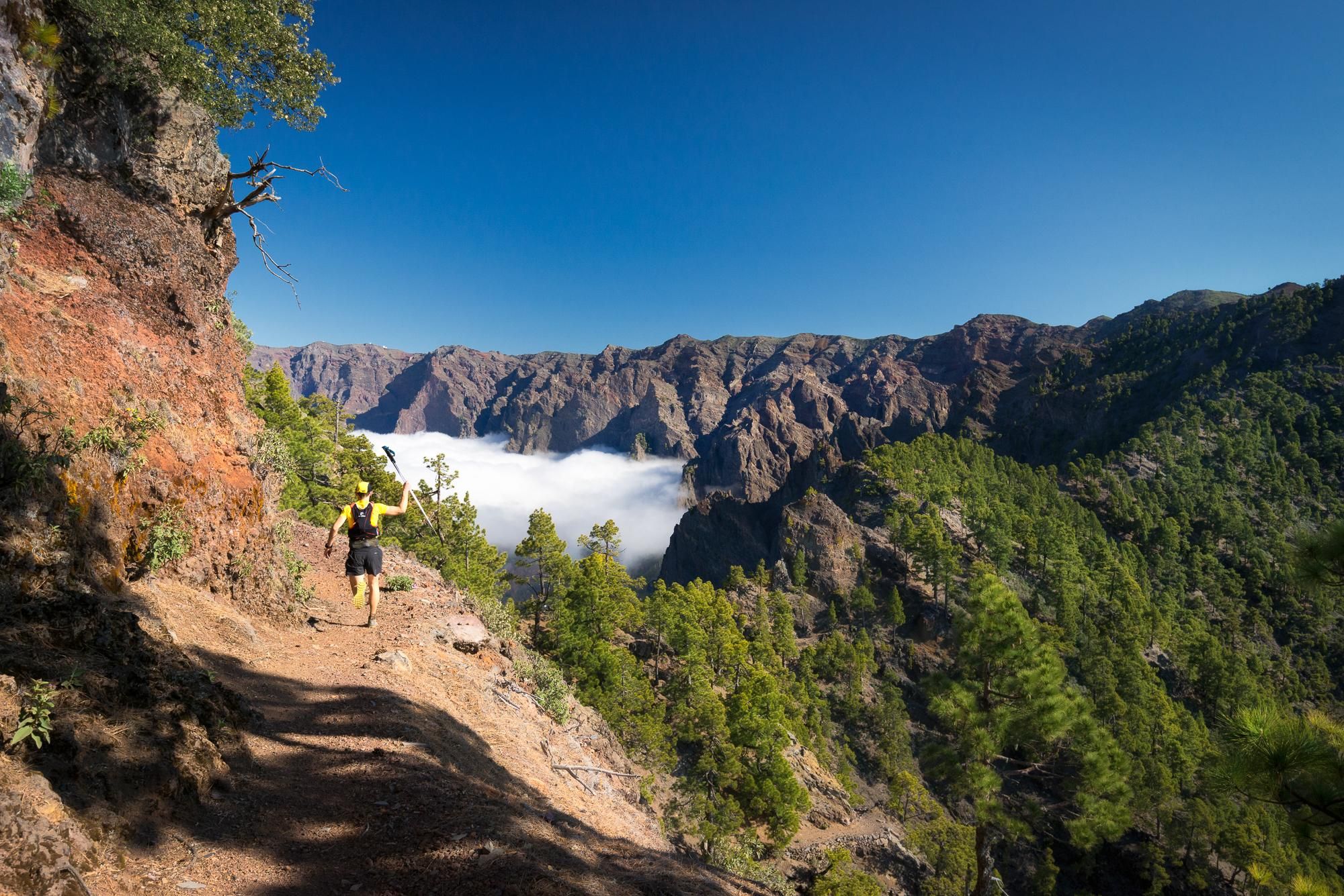 Corredor de la Transvulcania por la Crestería. DOMINIC DHÄNCKE