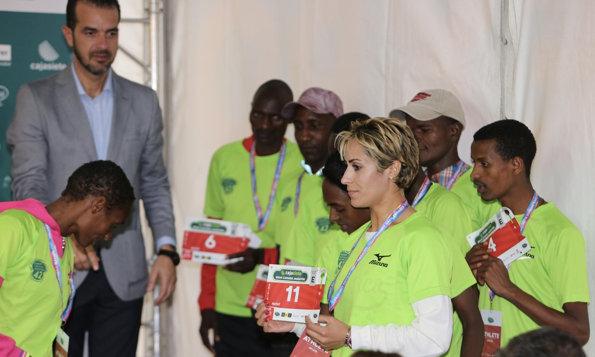 Presentación de los atletas de élite de la Gran Canaria Maratón en Expodeporte. (Alejandro Ramos).