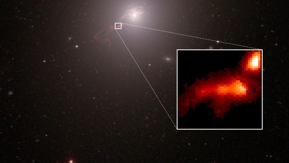 El Grantecan  ayuda a desvelar cómo el agujero negro de la galaxia supergigante M87 moldea sus misteriosos filamentos