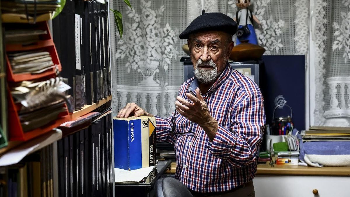 Juanjo Arrojo com sua boina habitual.