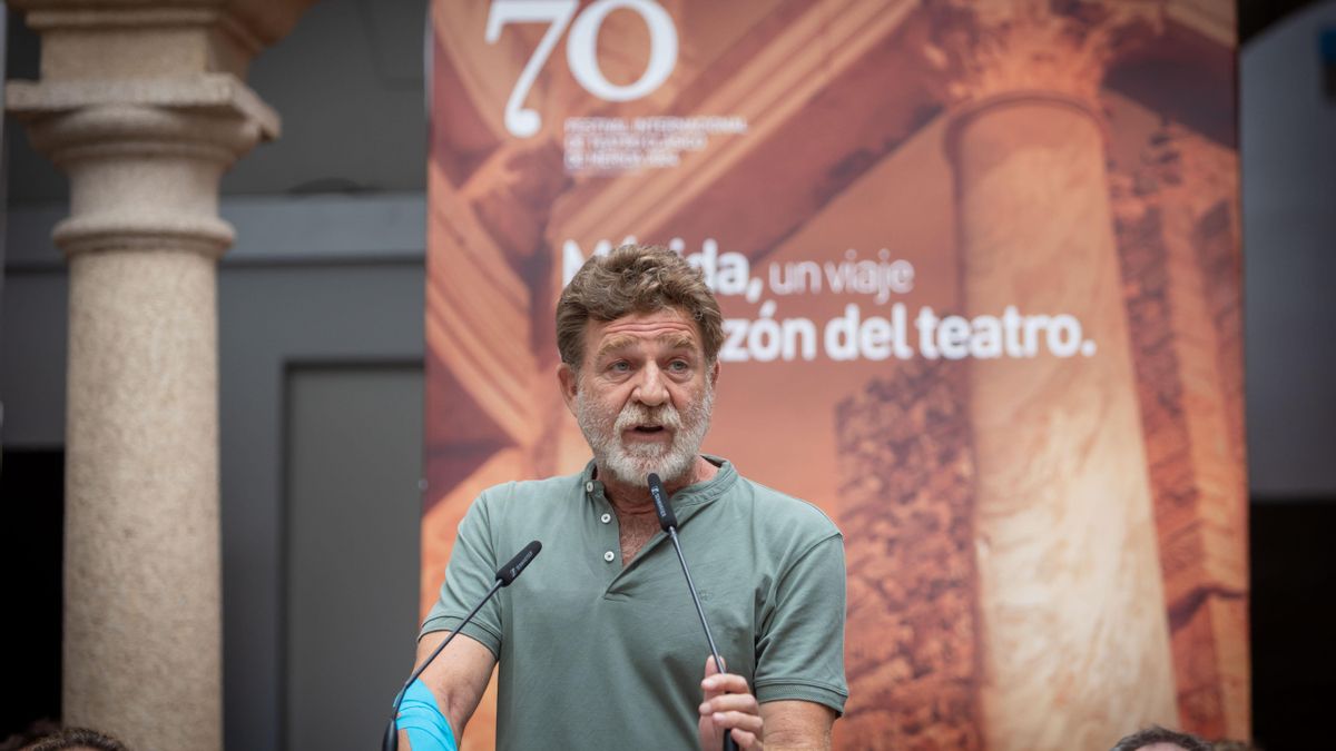 El actor Juanjo Artero durante la presentación