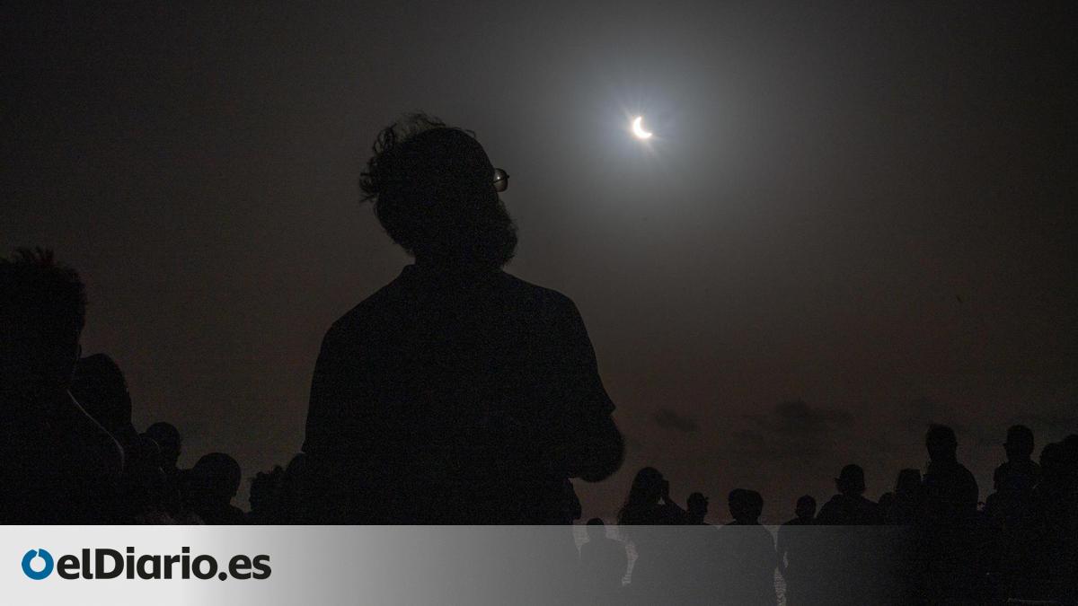 Así se vivió el eclipse solar desde varios puntos de Canarias