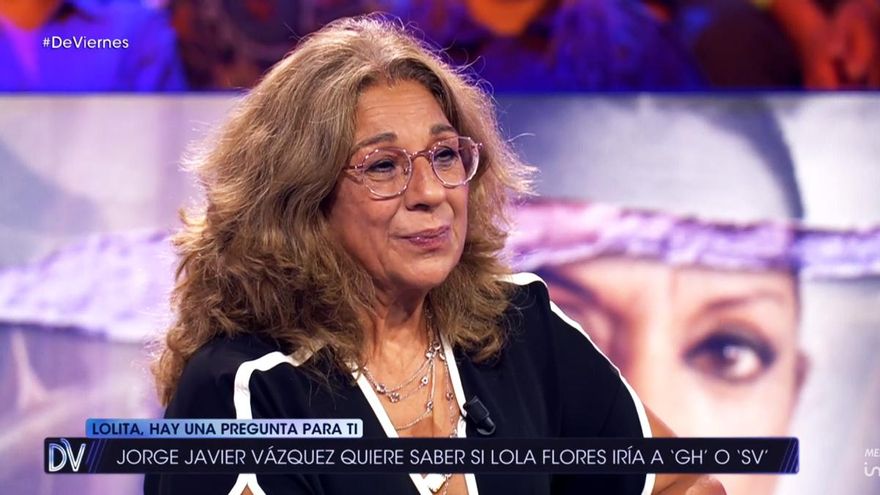 Lolita Flores bromea con las condiciones que su madre pondría para entrar en 'Gran Hermano': "En ese caso, a lo mejor"