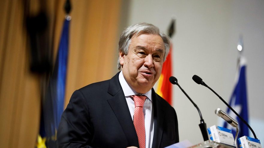En la imagen, el secretario general de Naciones Unidas, António Guterres. EFE/David Fernández/Archivo