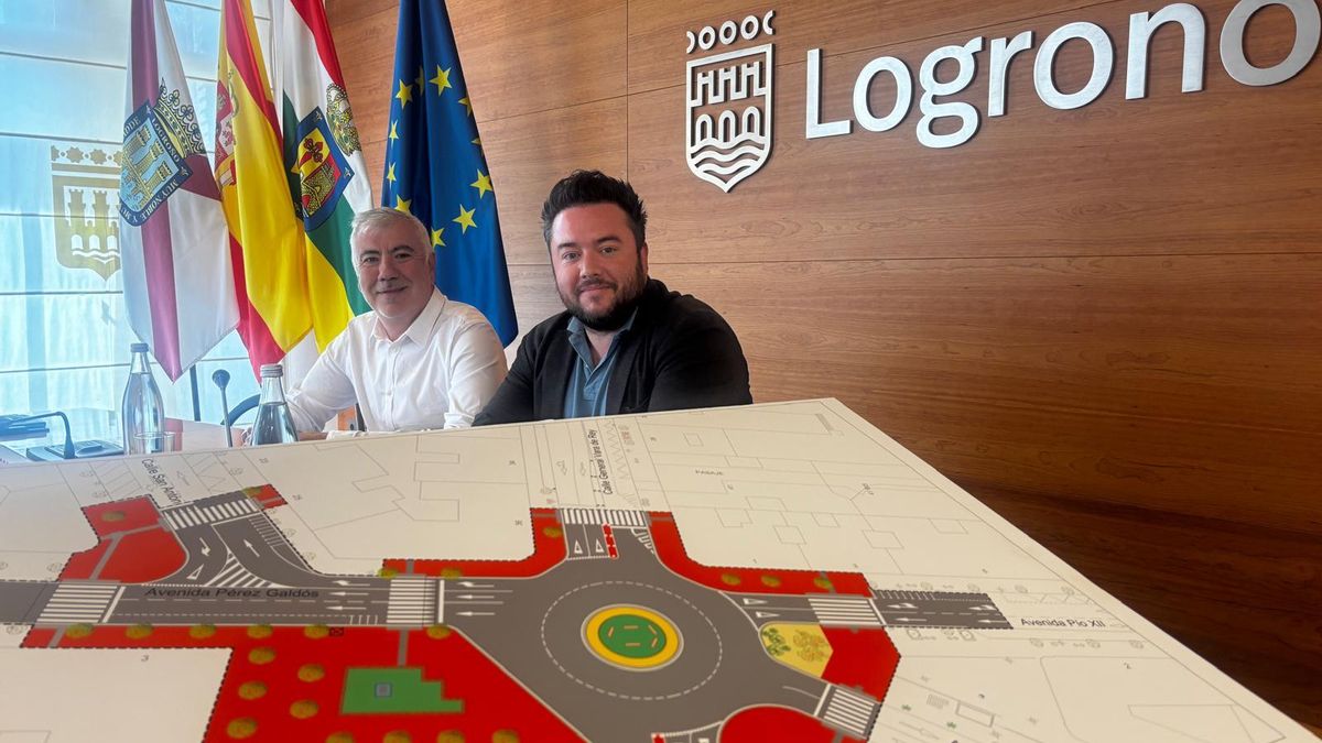 Así será la nueva glorieta entre las calles Vara de Rey y Pérez Galdós en Logroño: 35 metros y dos carriles