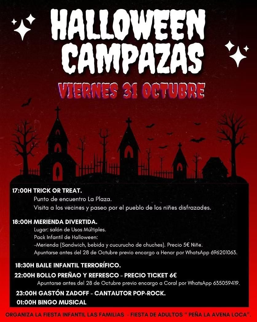 Programa de Halloween 2025 de Campazas.