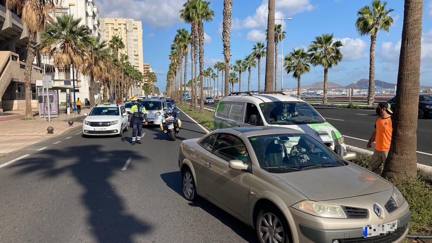 Accidente junto al Centro Insular de deportes este lunes