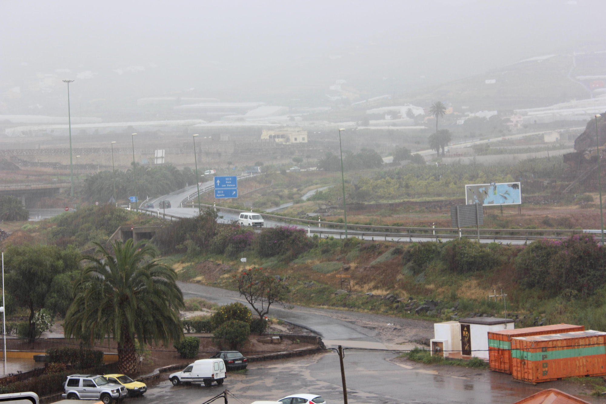 Temporal de lluvias en Canarias