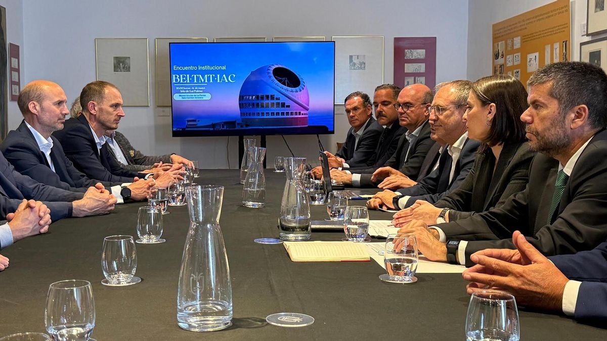 Cabildo e instituciones locales sellan su apoyo al TMT ante el Banco Europeo de Inversiones y el Consorcio del proyecto