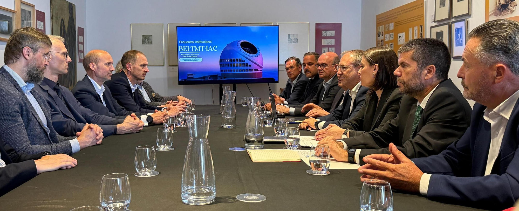 Reunión sobre el TMT en el Museo Insular de La Palma.