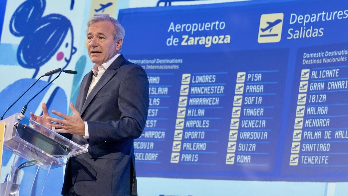 Ayuntamiento y DGA pagarán hasta 3.665 euros a las aerolíneas por ida y vuelta para atraer rutas al aeropuerto de Zaragoza