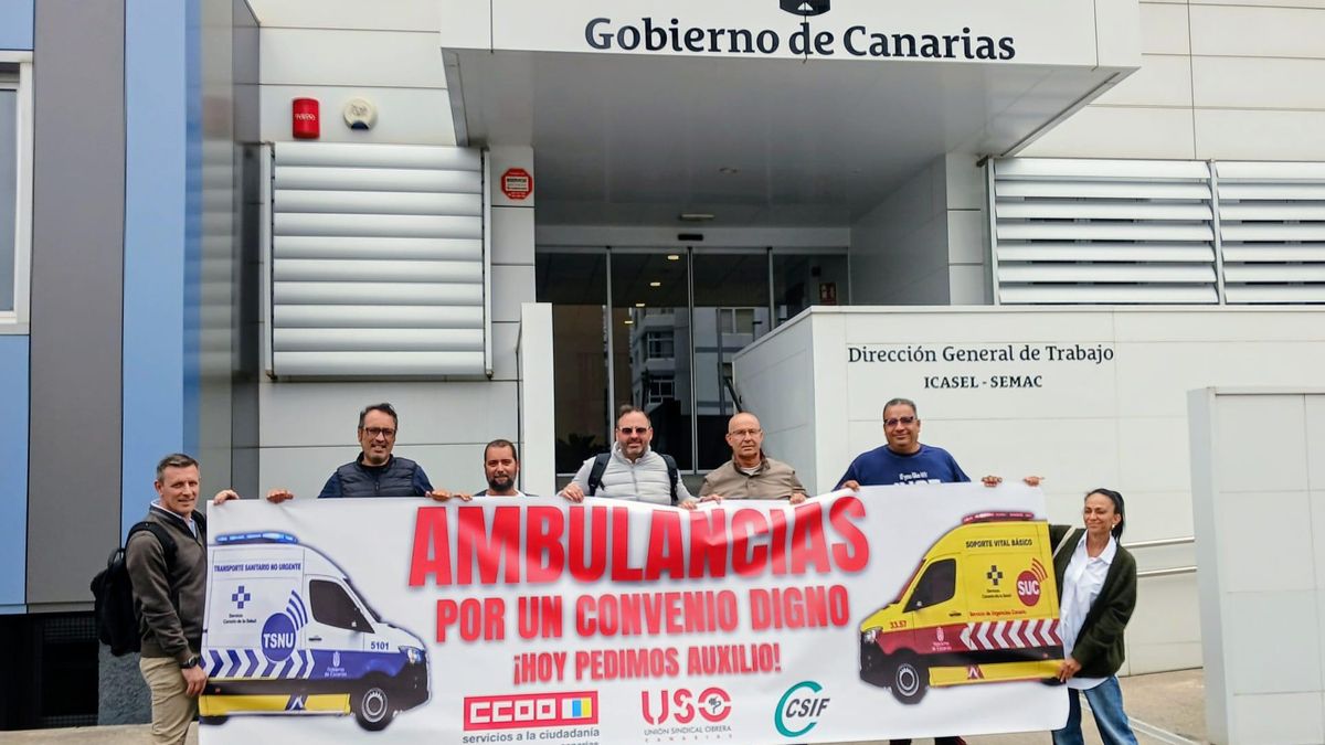 Las ambulancias canarias, llamadas a la huelga tras la "negativa" de las patronales a firmar un acuerdo