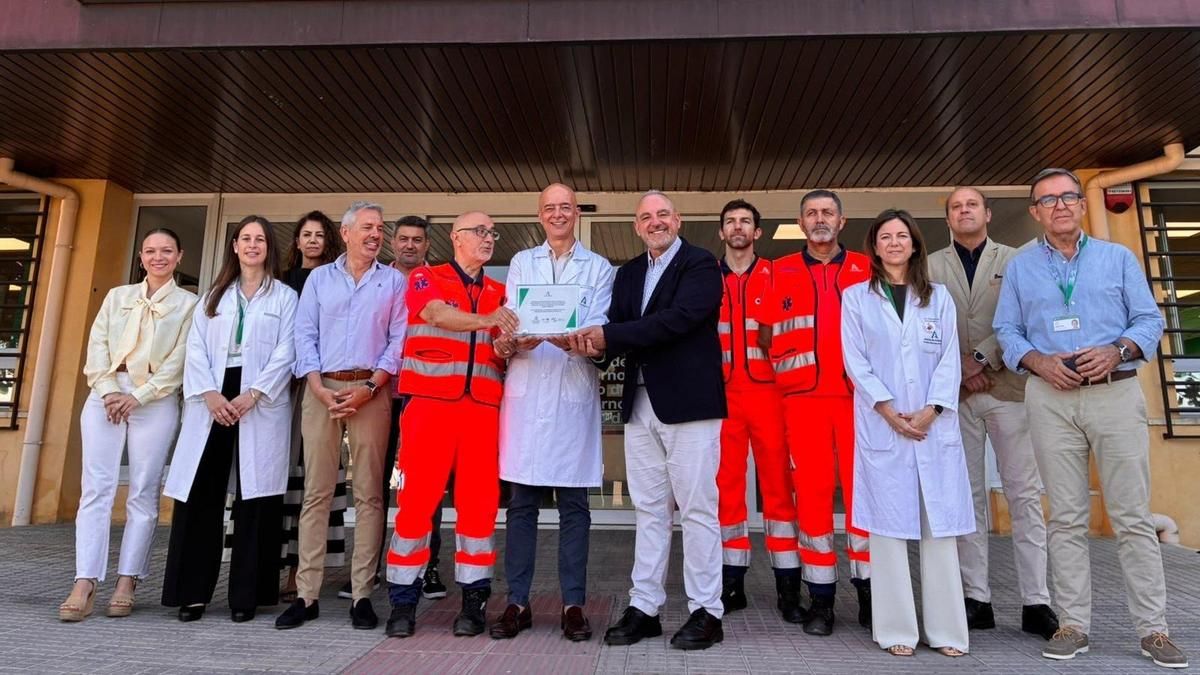 El 061 reconoce los 50 años de trayectoria del Hospital Universitario Reina Sofía de Córdoba