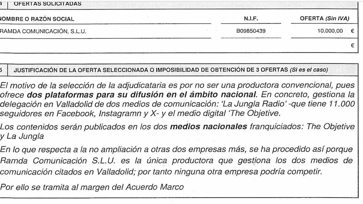 El Ayuntamiento de Valladolid dio una adjudicación directa y dos contratos a un exconcejal del PP que se inventó "un franquiciado con dos medios nacionales"