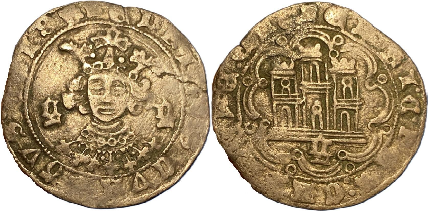 'Cuarto' de Enrique IV con 'G' gótica