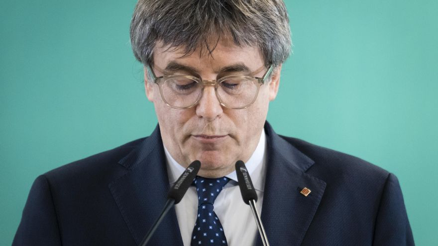 Foto de archivo del presidente de JxCat, Carles Puigdemont, en Perpiñán (Francia). EFE/David Borrat