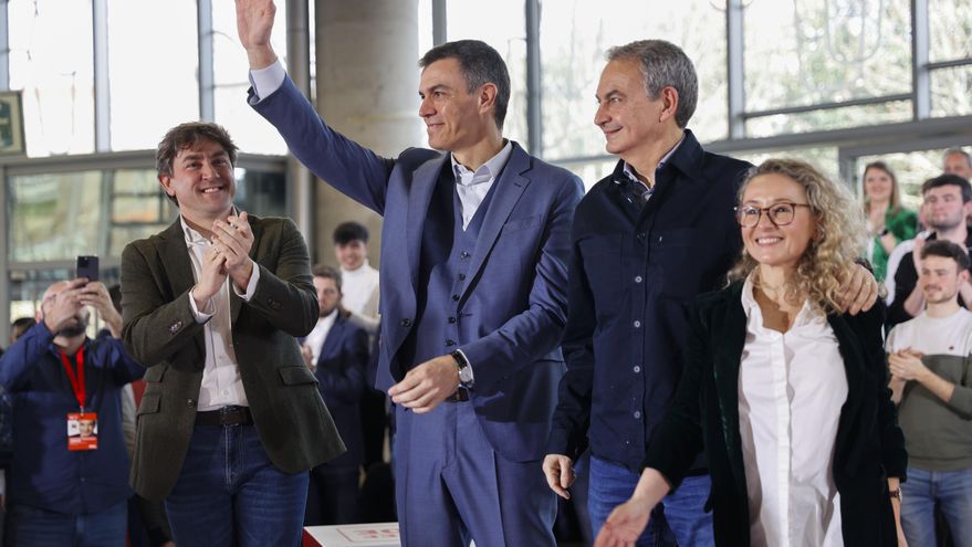 Andueza defiende Euskadi "volverá a ser socialista" en un acto arropado por Sánchez y Zapatero