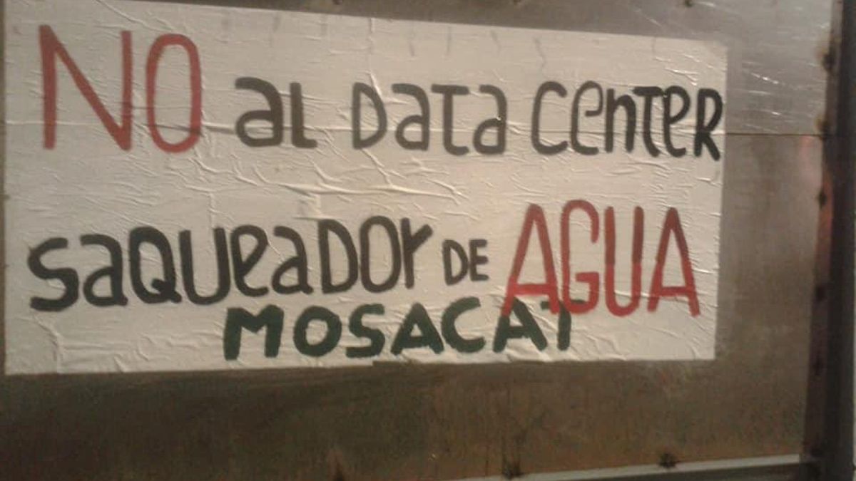 Protesta de Mosacat contra el data center de Google en Cerrillos.