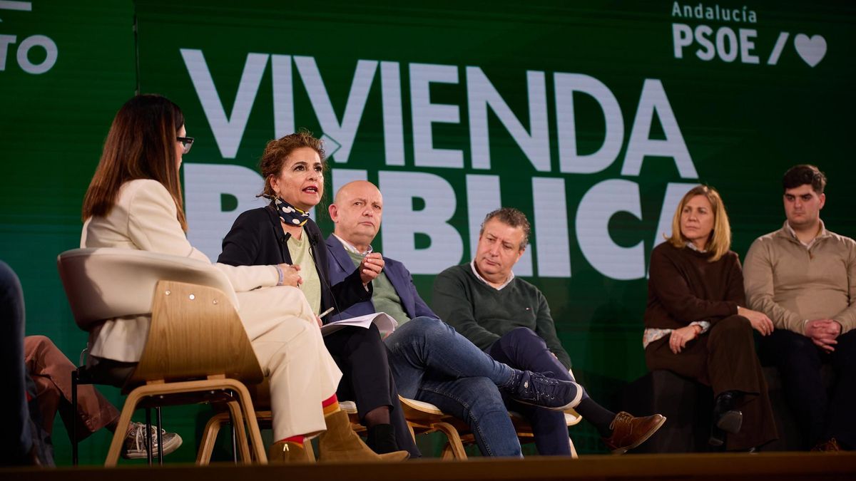 María Jesús Montero, en un momento de su intervención en el acto.