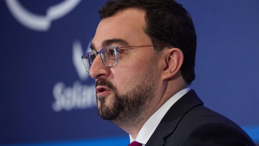 Archivo - El presidente del Principado de Asturias, Adrián Barbón.