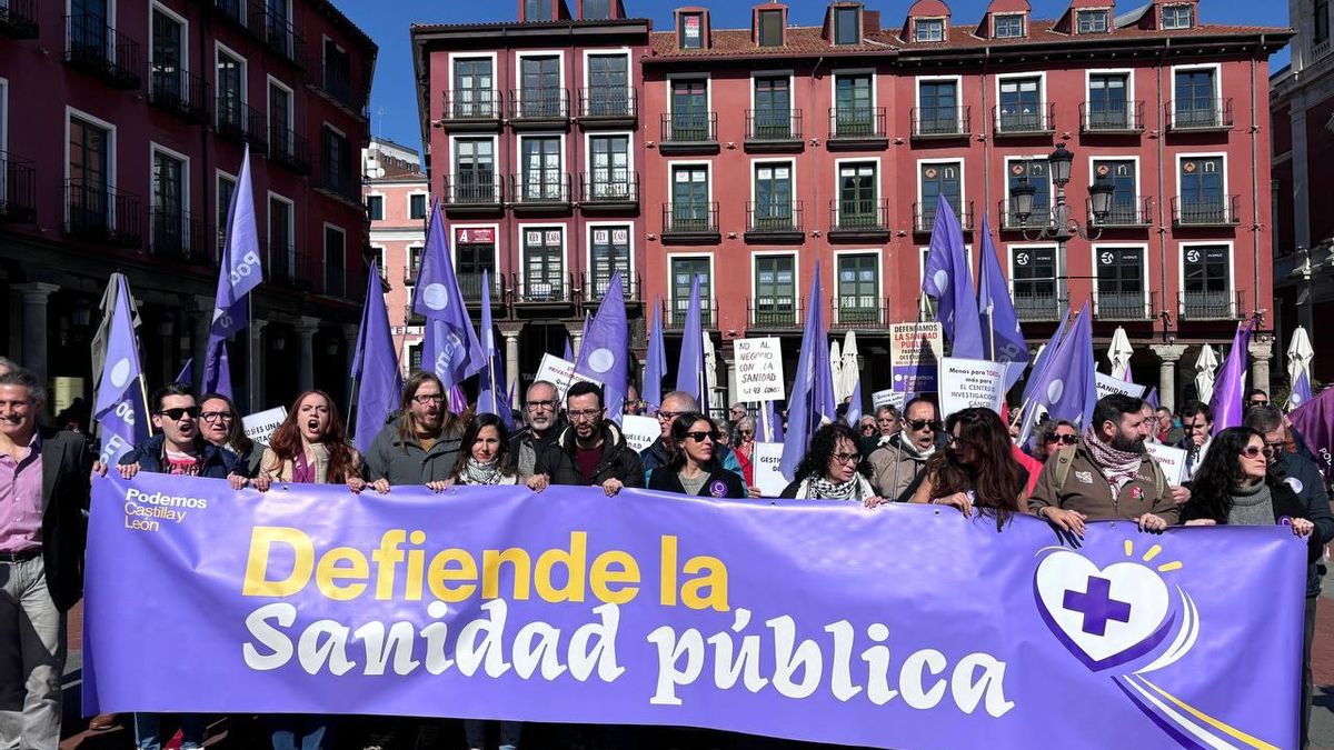 Pancarta de Podemos