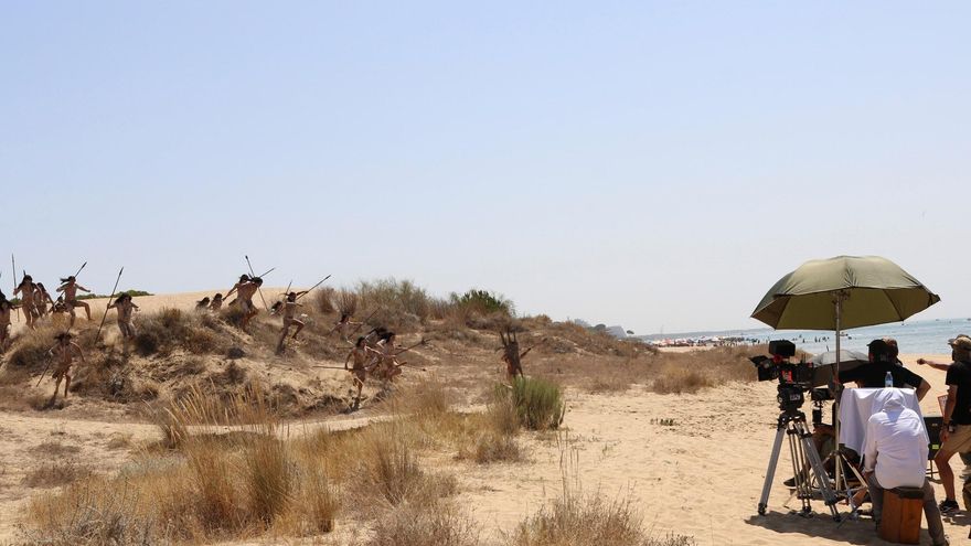 La playa del Nuevo Portil (Huelva) acoge el fin del rodaje de 'Sin límites'