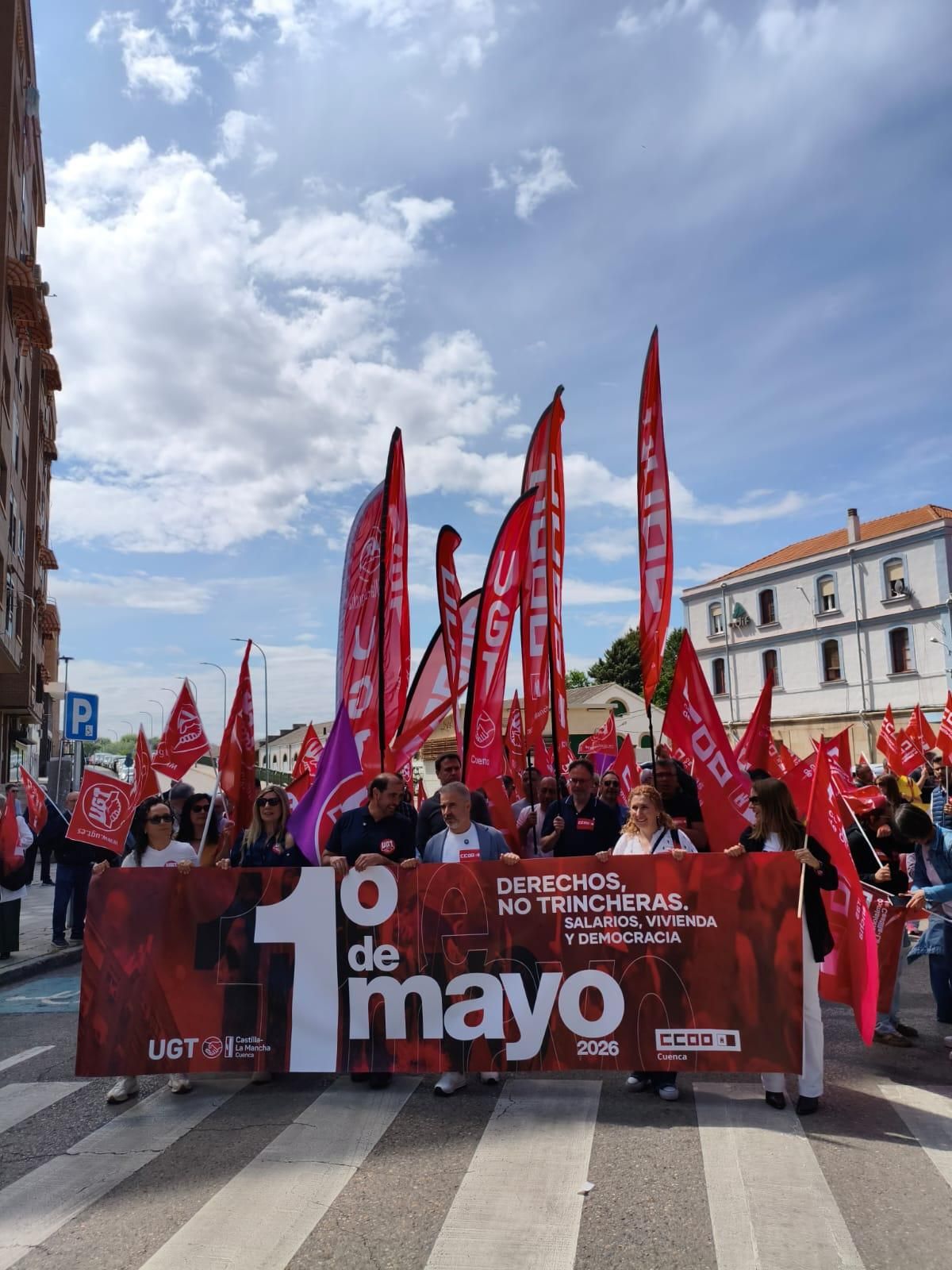 Manifestación por el Primero de Mayo en Cuenca
