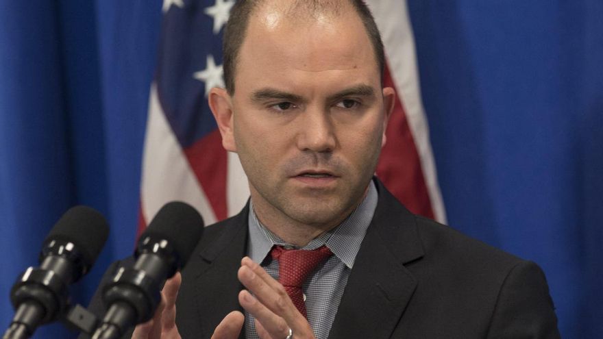 El exasesor adjunto de seguridad nacional de la Casa Blanca, Ben Rhodes,  en 2014.