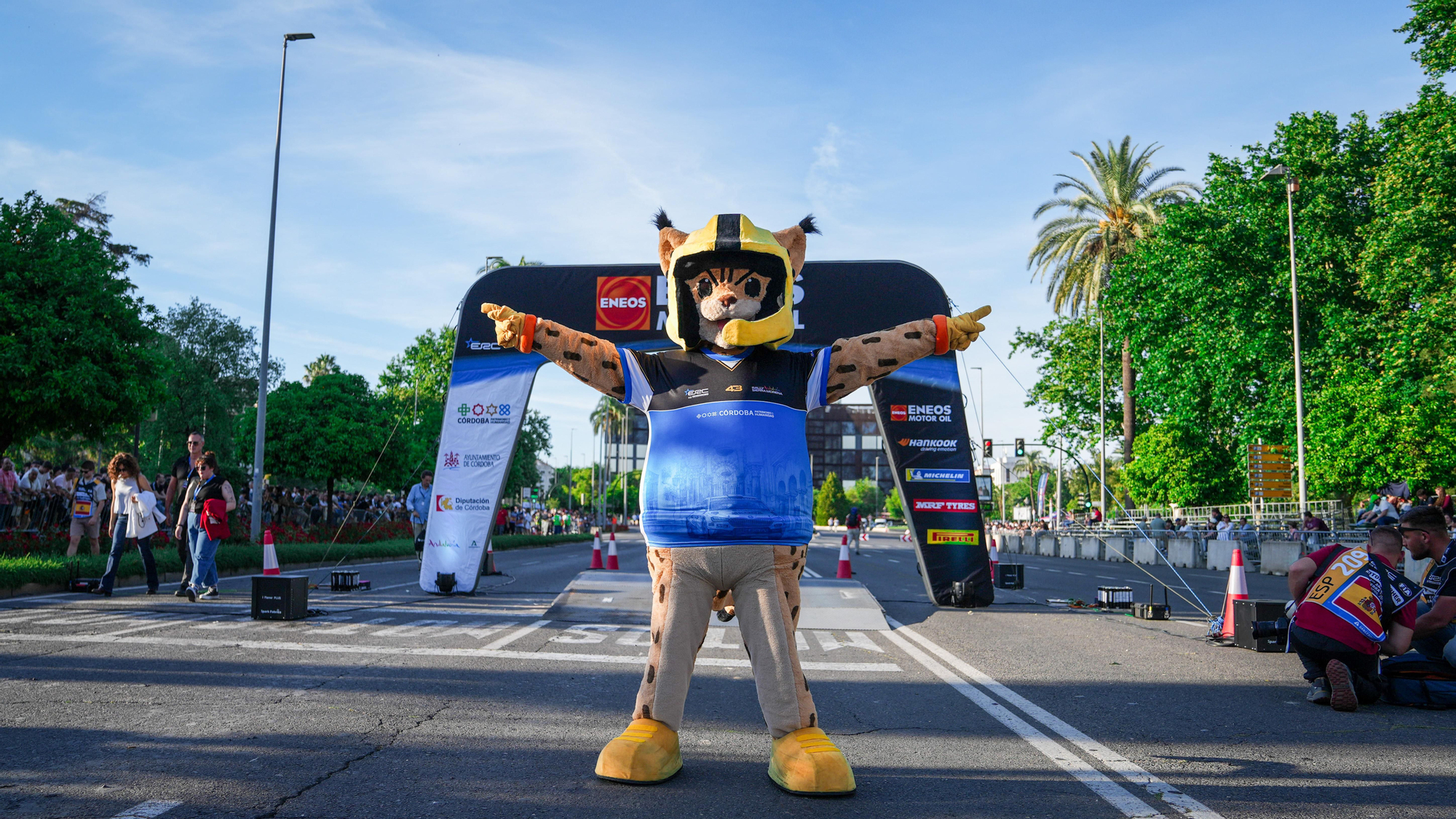 Tramo urbano del Rally Sierra Morena