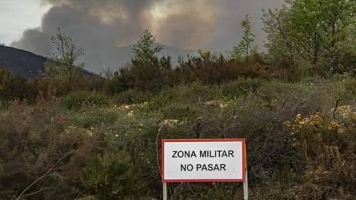 Zona del campo de tiro militar en el Teleno.