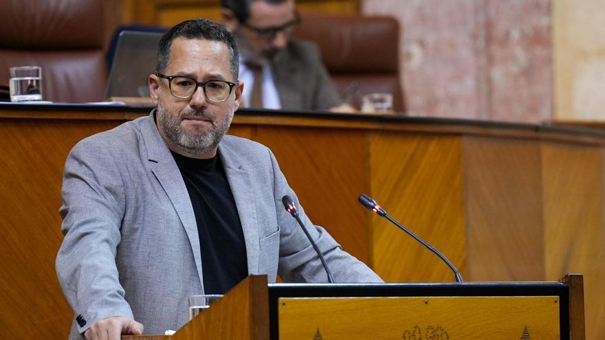 Archivo - El portavoz del Grupo Mixto-Adelante Andalucía, José Ignacio García, en una imagen de archivo en el Pleno del Parlamento.