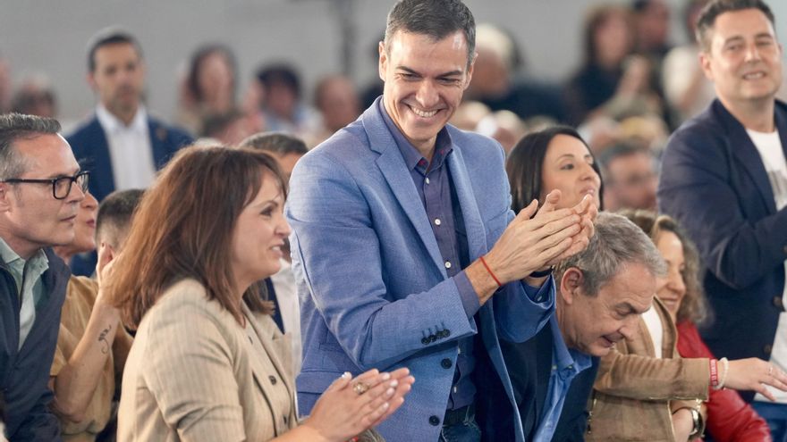 Sánchez, en el cierre de campaña en Castilla y León: "Hoy España reivindica la paz y la derecha reivindica a Aznar"