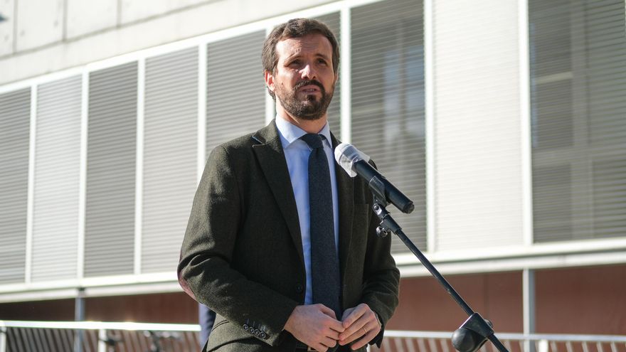 El presidente del PP, Pablo Casado.