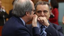 El líder del PSOE de Madrid, José Manuel Franco, junto al portavoz en la Asamblea y candidato, Ángel Gabilondo.