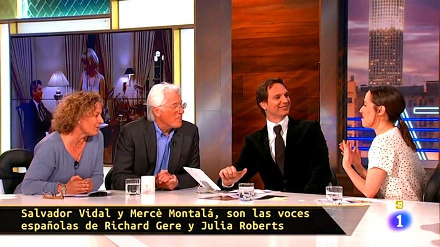 Richard Gere conoce en TVE a Irene Montalà, la 'hija' de 'Pretty Woman'